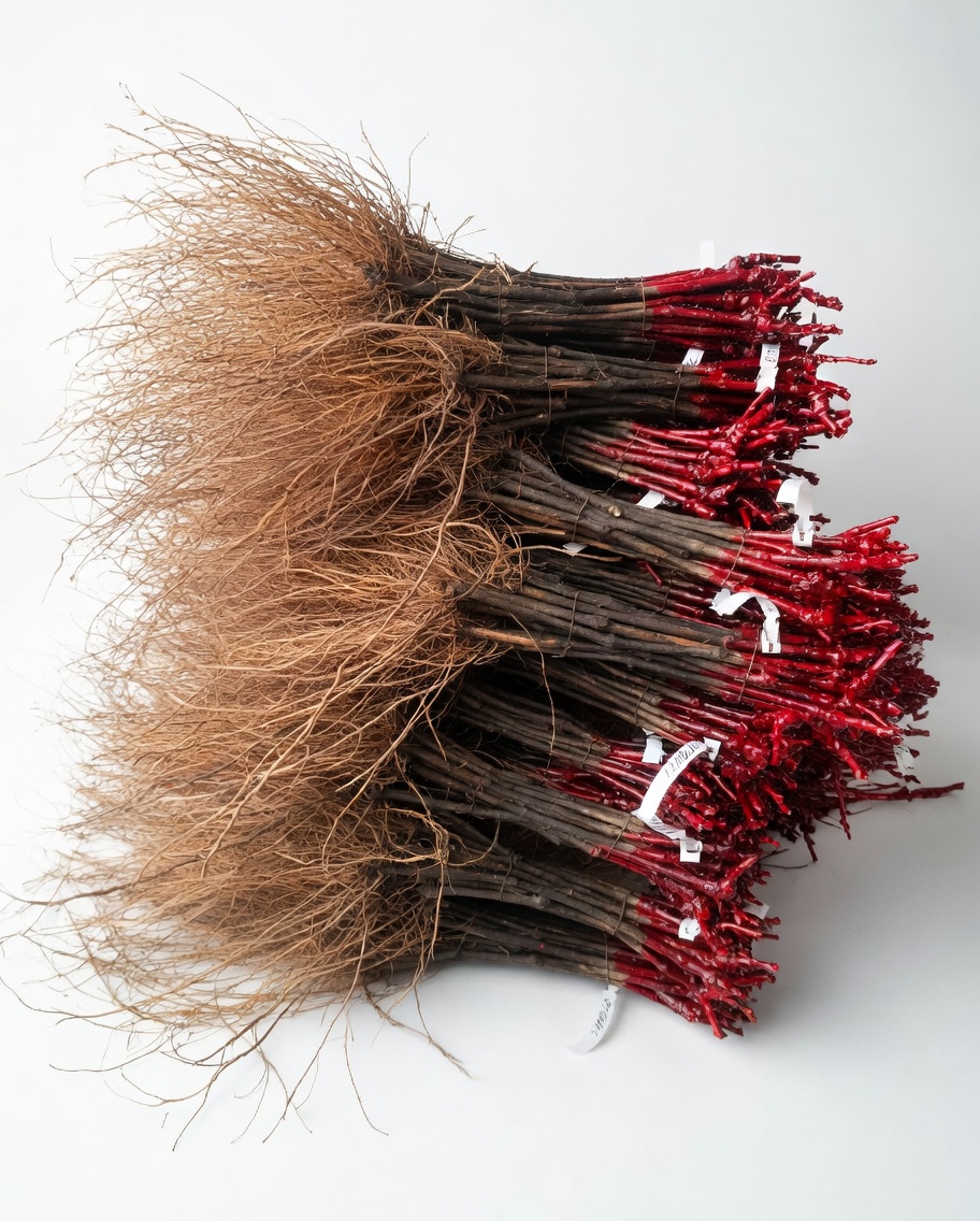 Mănunchiuri de butași de viță de vie pregătiți pentru plantare